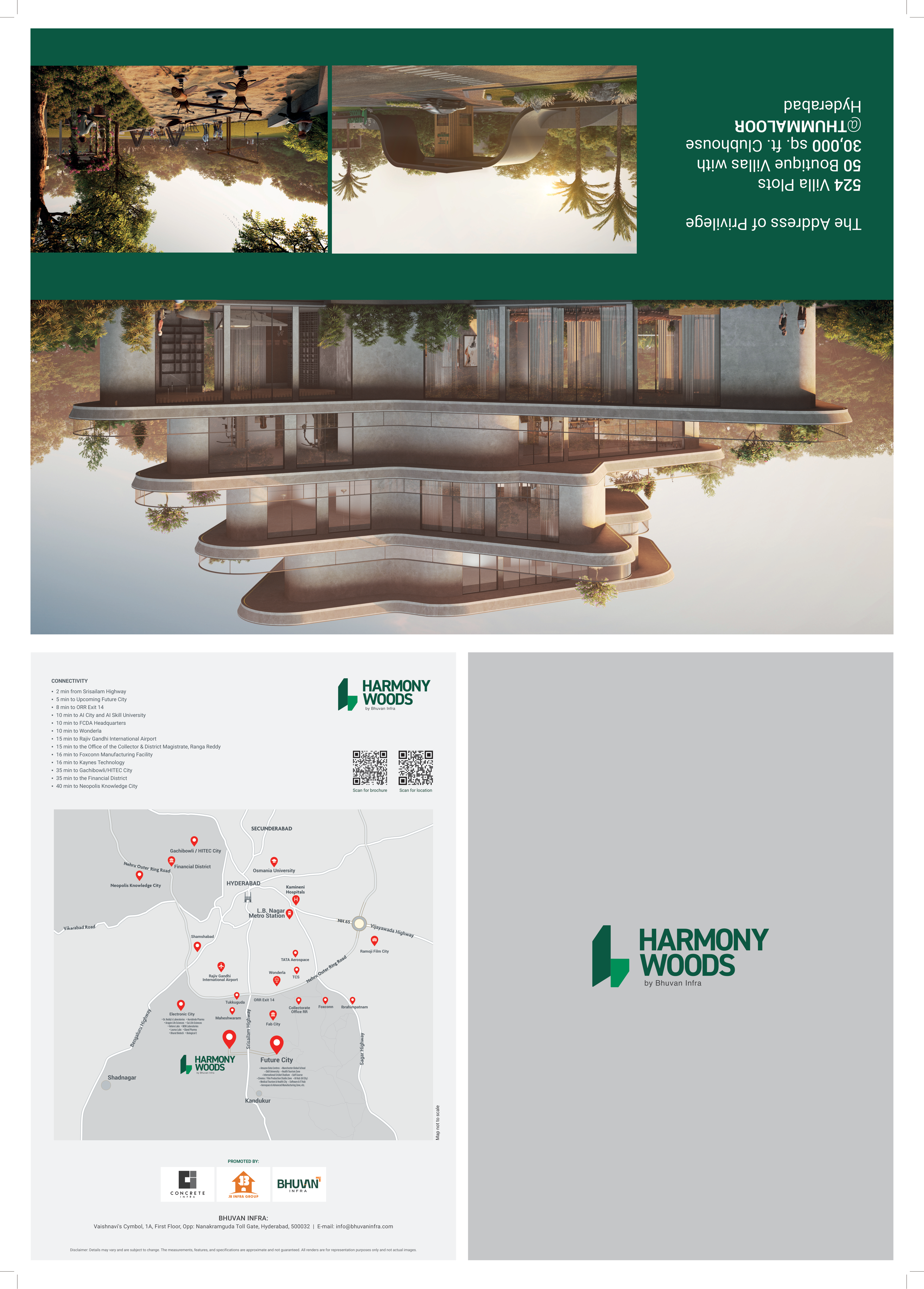 Harmony Woods brochure — location map and project overview