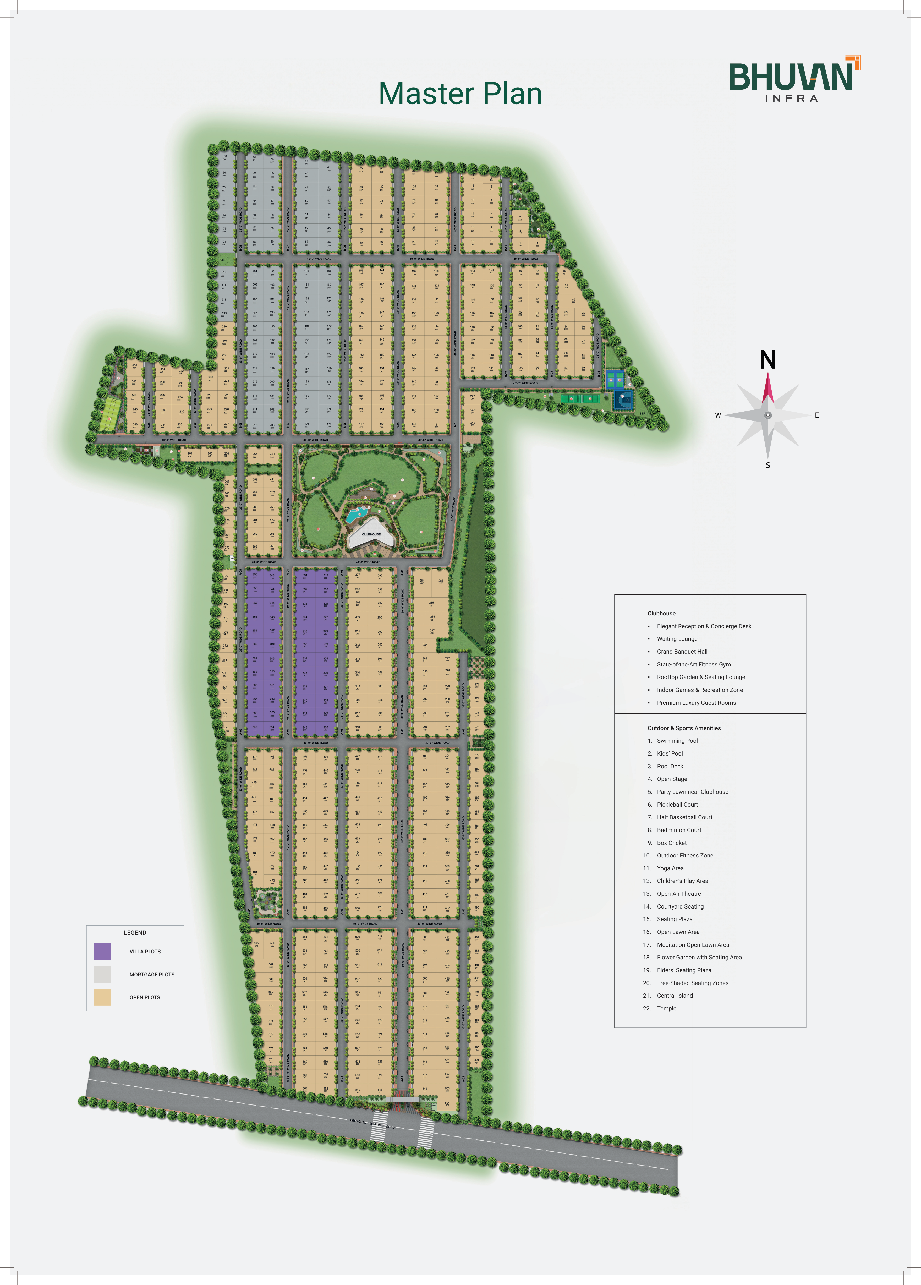 Harmony Woods brochure — master plan and amenities
