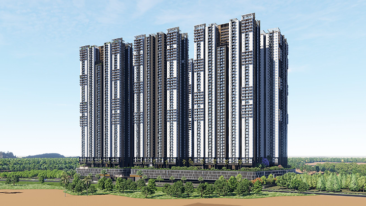 Team4 Aria high-rise towers in Miyapur