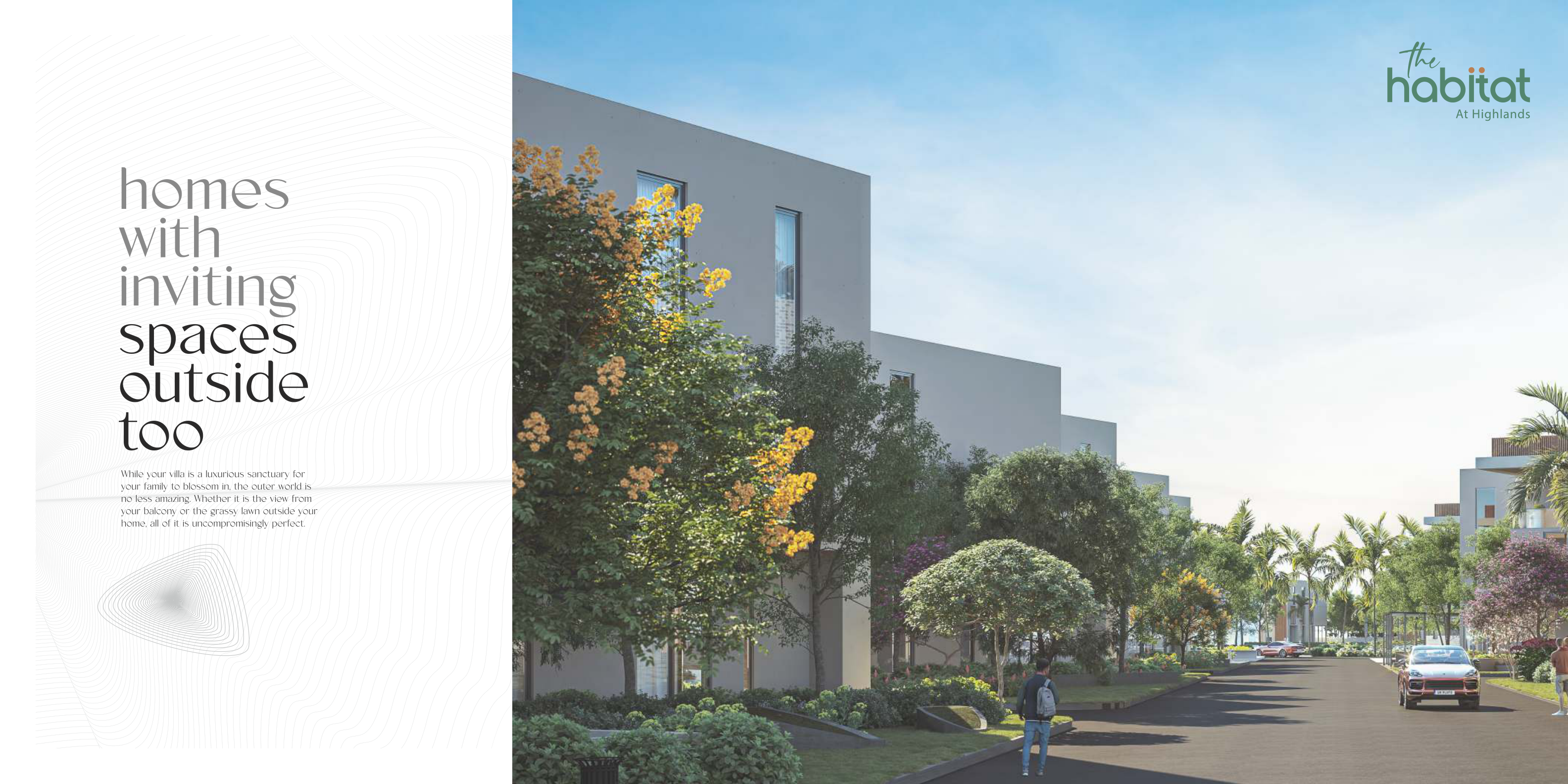 The Habitat villa streetscape